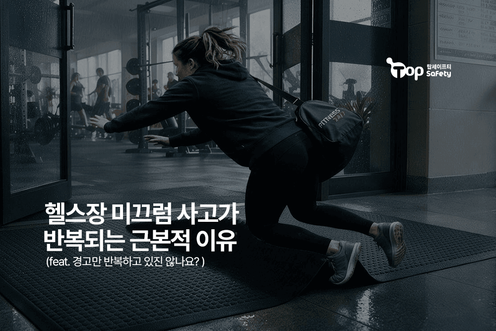 운동시설에서 미끄럼 사고가 반복되는 이유