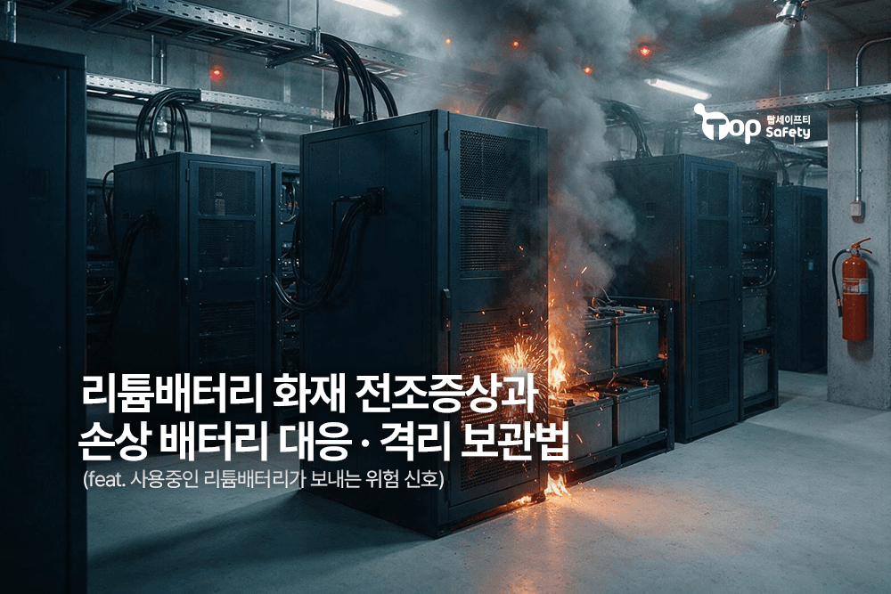 리튬배터리 화재 전조증상과 손상 배터리 대응·격리 보관법