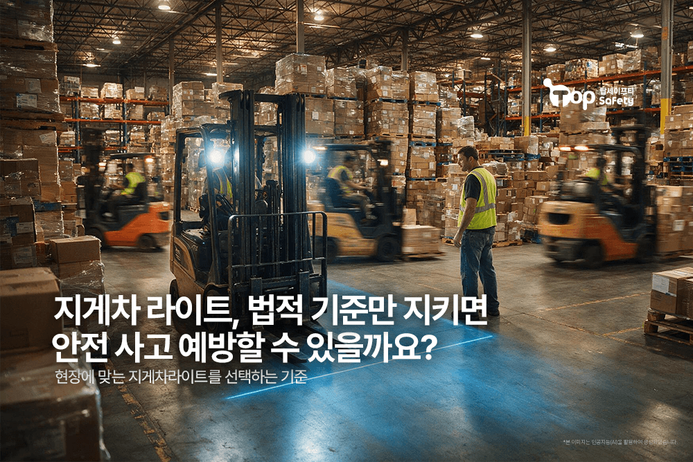 지게차 라이트, 법적 기준만 지키면 안전 사고 예방할 수 있을까요?
